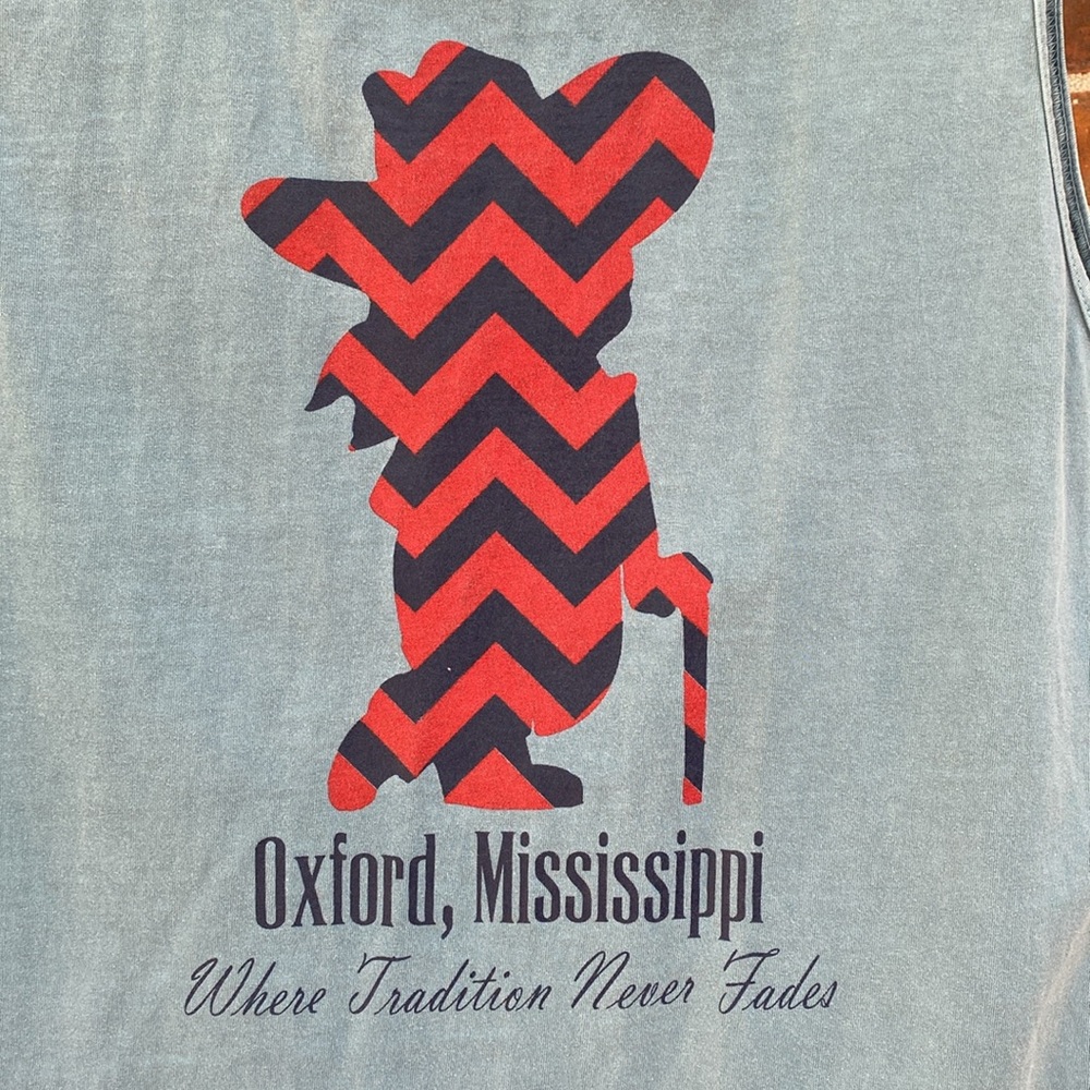 Comfort Colors Ole Miss Rebels Oxford Mississippi Tank Top Colonel Rebel